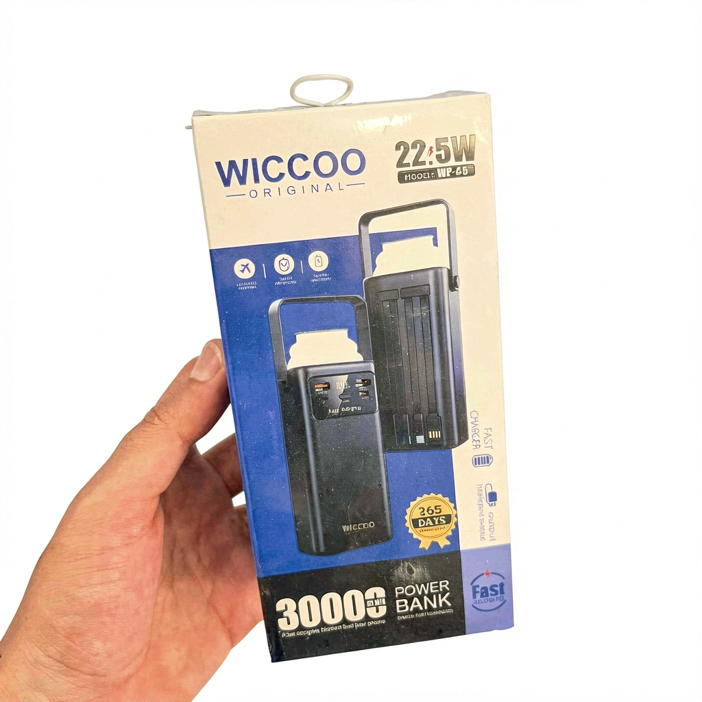 پاوربانک 30 هزار Wiccoo مدل WP-35 fast