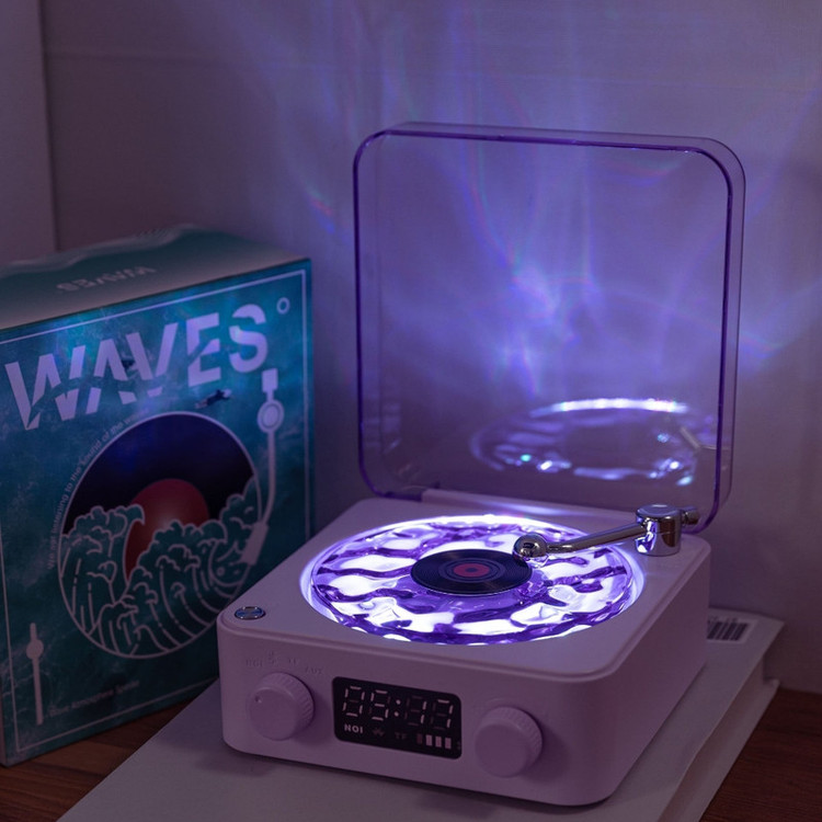 اسپیکر بلوتوثی قابل حمل طرح گرامافونی مدل waves