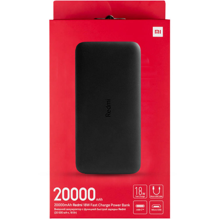 پاوربانک شیائومی مدل Redmi global ظرفیت 20000 میلی آمپرساعت